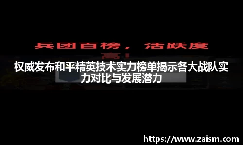 权威发布和平精英技术实力榜单揭示各大战队实力对比与发展潜力